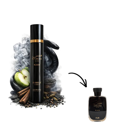 BODY SPLASH HAWAS BLACK FOR HIM ISABELLE LA BELLE - 300ML